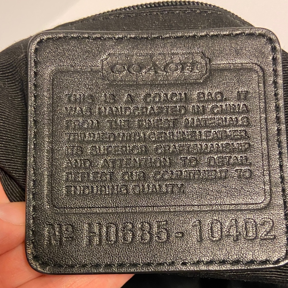 Coach Black signature canvass n Leather Shoulder Bag - Picture 8 of 11
